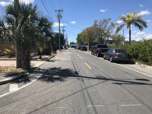 Image of SE Coast St. while the project also includes S H Street